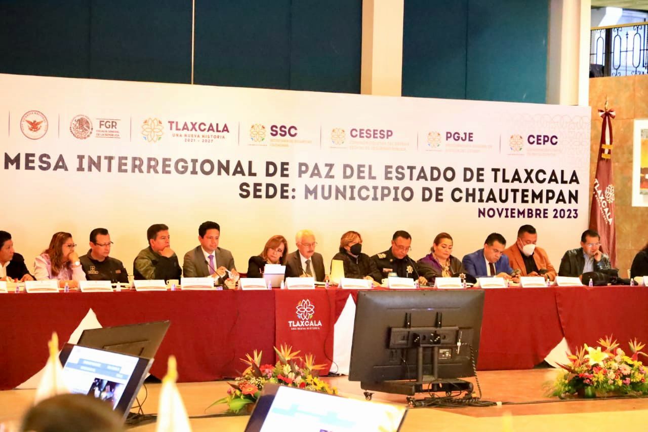 Chiautempan, sede de la Mesa Interregional de Paz del Estado de Tlaxcala